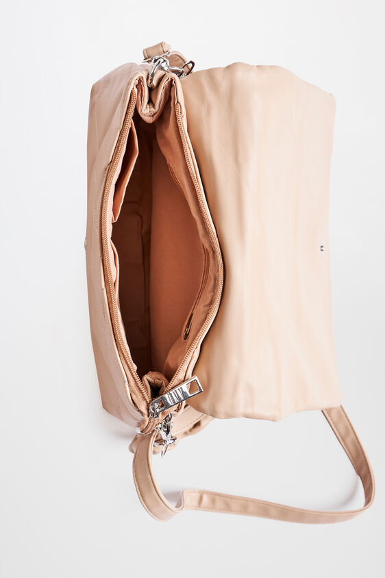 Beige Shoulder Bag, , image 3
